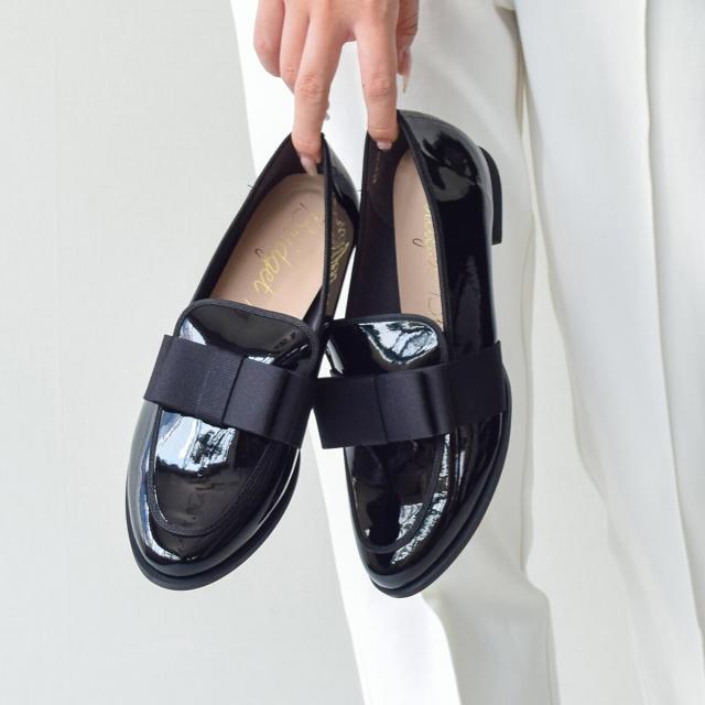 ブリジット バーキン（Bridget Birkin）/25秋冬新作◆Bridget Birkin◆2．5cmヒール◆グログランリボンレインローファー_1