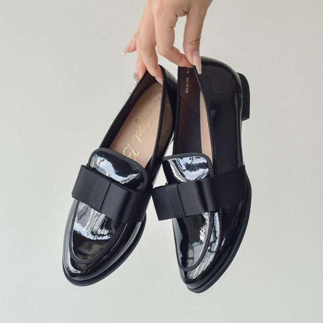 ブリジット バーキン（Bridget Birkin）/25秋冬新作◆Bridget Birkin◆2．5cmヒール◆グログランリボンレインローファー_5