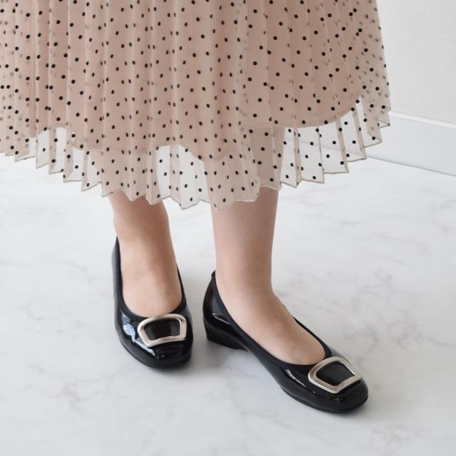 ブリジットバーキン ウォーク（Bridget Birkin Walk）/Bridget Birkin Walk◆3cmヒール◆メタルバックルウォーキングパンプス