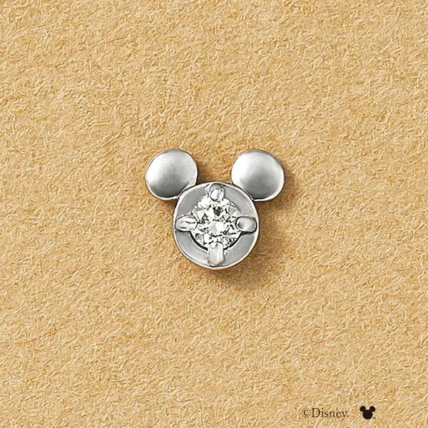 [ セカンドピアス] Ptミッキーマウス　アクアマリンハーフセカンドピアス TAKE-UP ONLINE SHOP/テイクアップ公式オンラインショップ