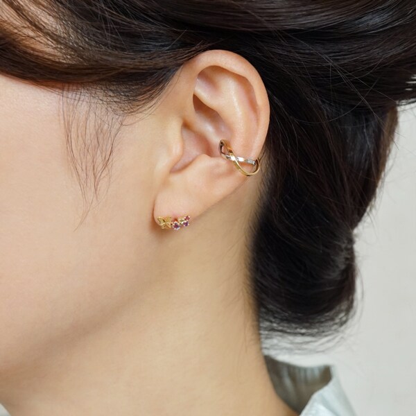 TAKE-UP pure テイクアップピュア バタフライモチーフ ピアス テイクアップ ピュア（TAKE−UP pure）/【 Solo Pierce】K18