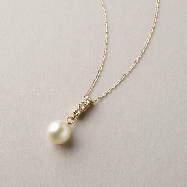 テイクアップ ピュア（TAKE−UP pure）/K10 タンスイパール バーラインネックレス ( YG)