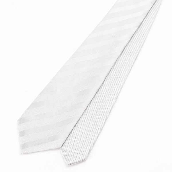 ムッシュニコル（MONSIEUR NICOLE）/ストライプ/ピンドット リバーシブルネクタイ