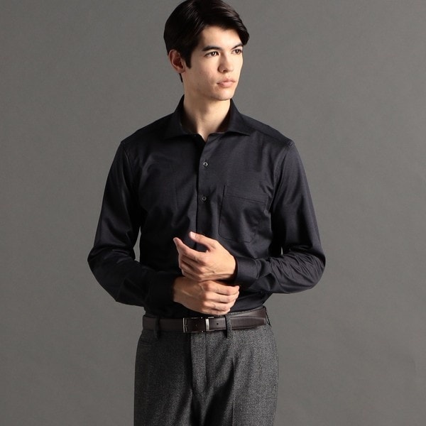 ムッシュニコルエクストラ（MONSIEUR NICOLE ex/tra）/【ex/tra】CANCLINI ダークジャージ ドレスシャツの通販は