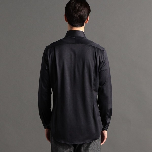 ムッシュニコルエクストラ（MONSIEUR NICOLE ex/tra）/【ex/tra】CANCLINI ダークジャージ ドレスシャツ ムッシュニコルエクストラ（MONSIEUR NICOLE ex/tra）/【ex/tra