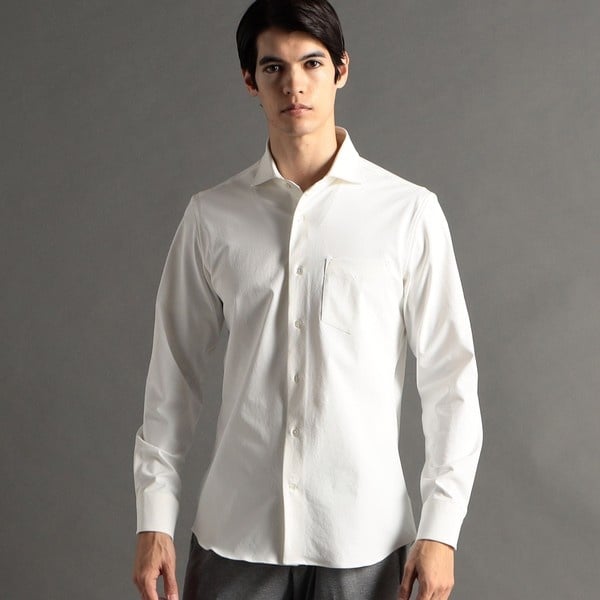 ムッシュニコルエクストラ（MONSIEUR NICOLE ex/tra）/【ex/tra】ストレッチ カッタウェイカラーシャツの通販は