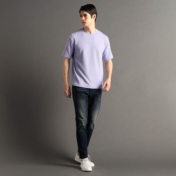 ムッシュニコルエクストラ（MONSIEUR NICOLE ex/tra）/【ex/tra】ワッフルニット ドビー半袖Tシャツ_7