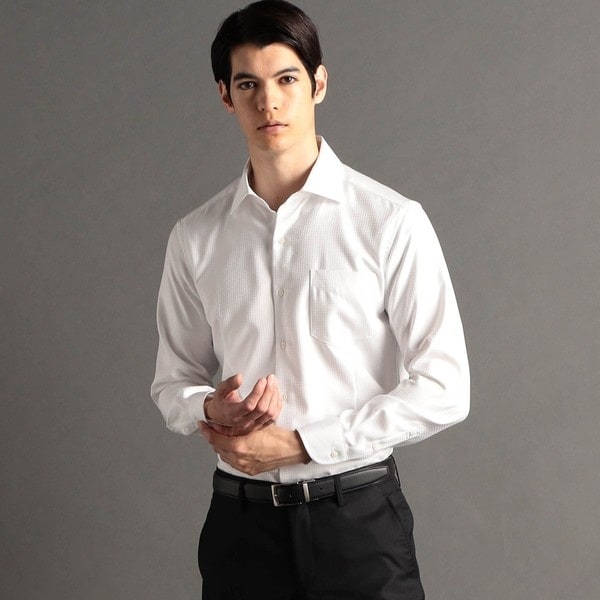 ムッシュニコル（MONSIEUR NICOLE）/スーパードライ セミワイドカラードレスシャツ