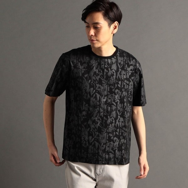 ムッシュニコル（MONSIEUR NICOLE）/ボタニカルプリント 半袖Tシャツ