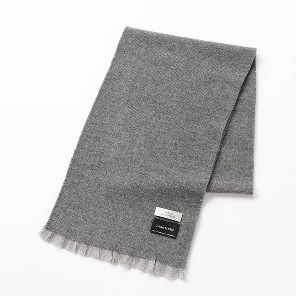 ニコル ストール monsieur NICOLE  カシミヤブレンド チェックマフラー／ムッシュニコル