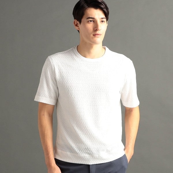 ムッシュニコル（MONSIEUR NICOLE）/グラフィックジャカード クルー