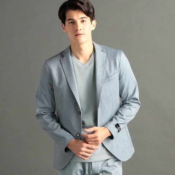 ムッシュニコル（MONSIEUR NICOLE）/DELEGANT メランジプリントジャージ セットアップジャケット