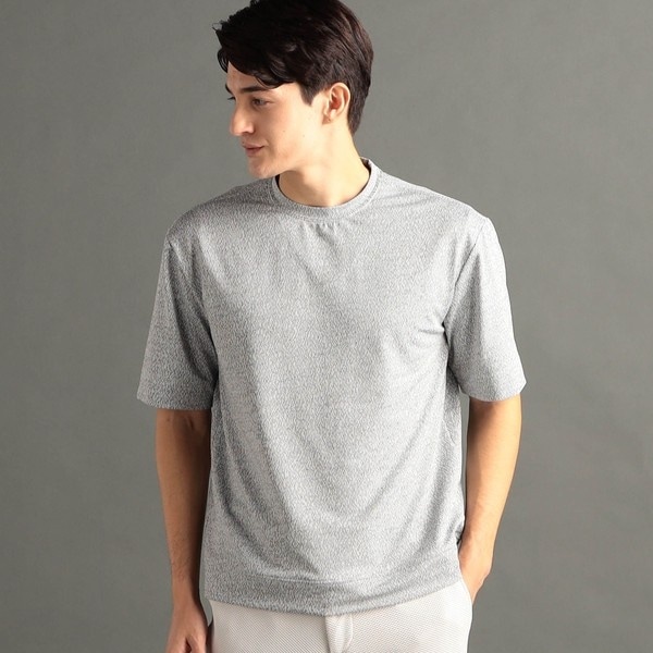 ムッシュニコル（MONSIEUR NICOLE）/メランジジャカード リラックスフィット クルーネックTシャツ