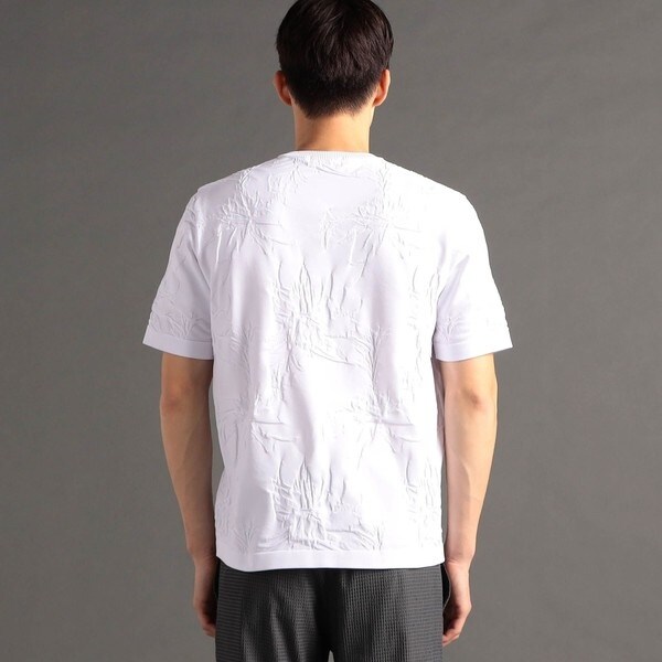 ムッシュニコルエクストラ（MONSIEUR NICOLE ex/tra）/【ex/tra】ボタニカルジャカード VネックニットTシャツ_7