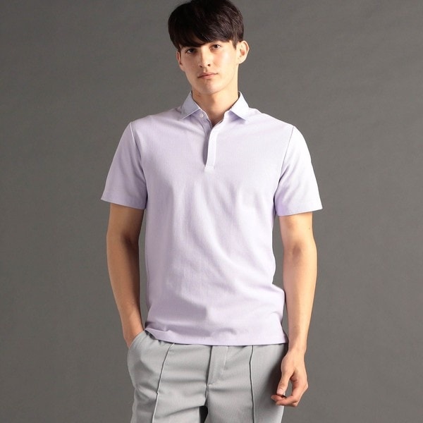 ムッシュニコル（MONSIEUR NICOLE）/ハニカムジャカードニット ポロシャツ