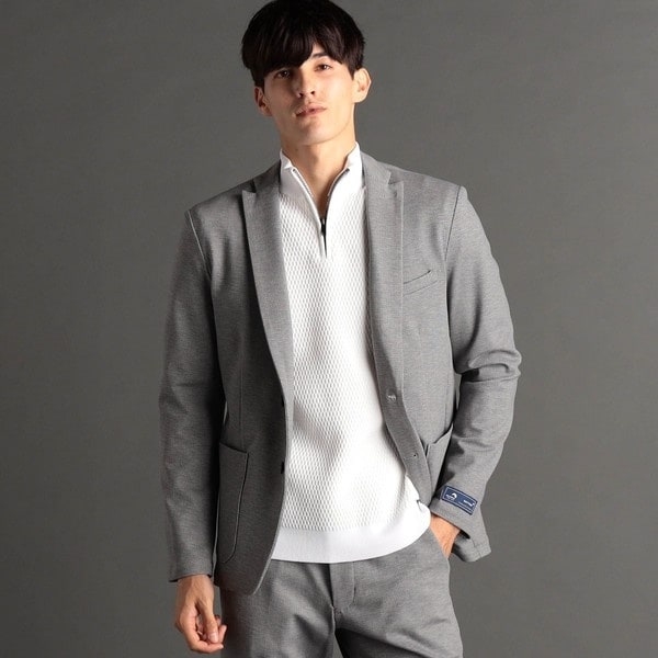 ムッシュニコル（MONSIEUR NICOLE）/ジオメトリックジャージ セットアップジャケット