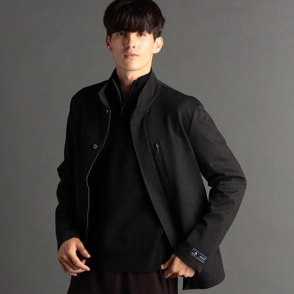 ムッシュニコル（MONSIEUR NICOLE）/ジオメトリックジャージ ドライバーズジャケット