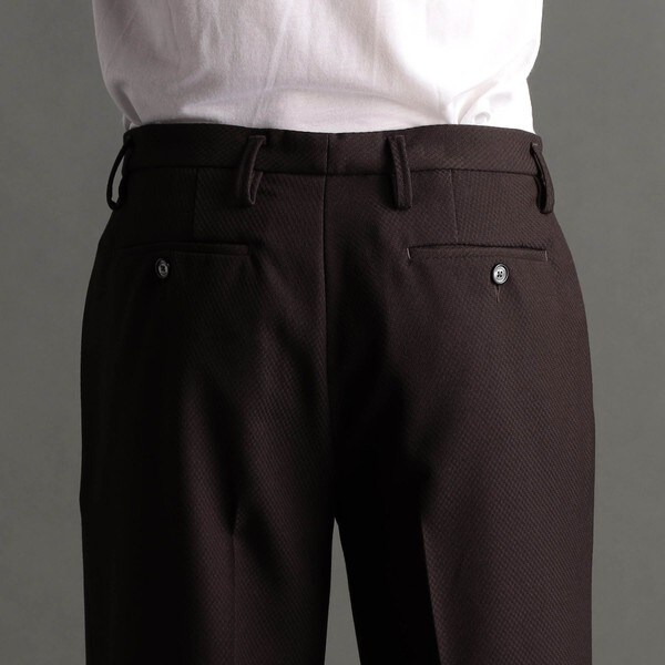 ムッシュニコル（MONSIEUR NICOLE）/ドビーストレッチツイル ワイドパンツ