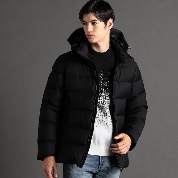 ムッシュニコルエクストラ（MONSIEUR NICOLE ex/tra）/【ex/tra】ウールヘリンボン ダウンブルゾン