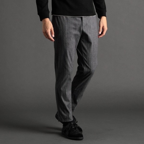 ムッシュニコルエクストラ（MONSIEUR NICOLE ex/tra）/【ex/tra】ダークヘリンボン トラックパンツ