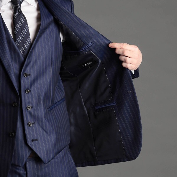 楽天市場】スーツ スリーピース（ブランドムッシュニコル）（スーツ