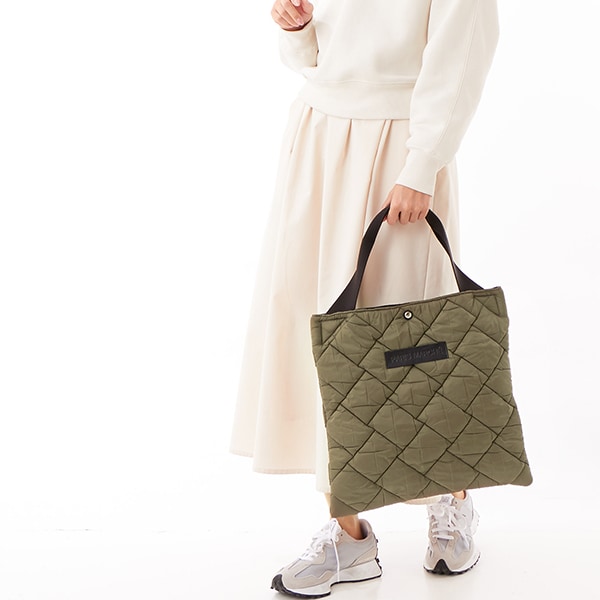 アンメートルキャレ（1metercarre）/【パリマルシェ】A4サイズ薄マチショルダートートバッグ