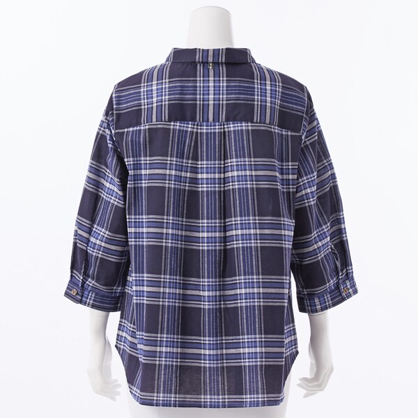 NEW】グリーンノート（gree*n[nout]）/ポプリンタータンチェックシャツ