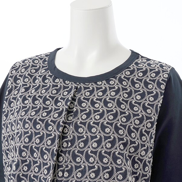 グリーンノート（gree*n[nout]）/接触冷感ベア天Tシャツ　【グリーンノート】【大きいサイズ】【レディース】【L・LL号】 グリーンノート（gree*n[nout]）/接触冷感ベア天Tシャツ 【グリーン