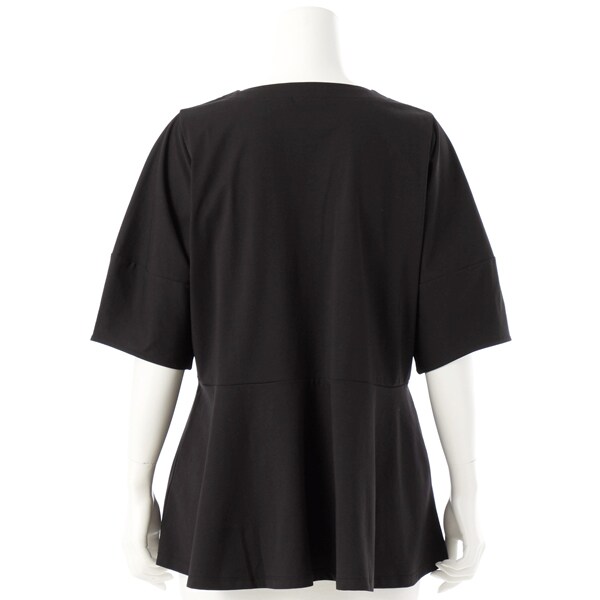 グリーンノート（gree*n[nout]）/接触冷感ベア天ペプラムTシャツ