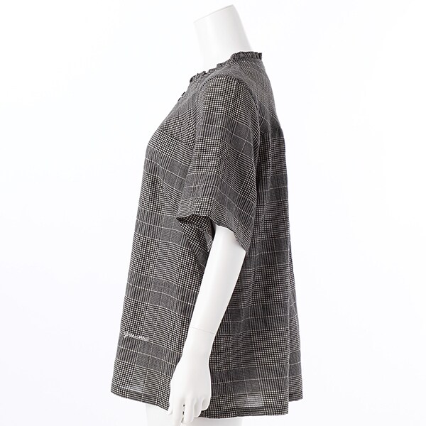 グリーンノート（gree*n[nout]）/シャーリンググレンチェックブラウス  【グリーンノート】【大きいサイズ】【13・15・19号】 グリーンノート（gree*n[nout]）/シャーリンググレンチェックブラウス