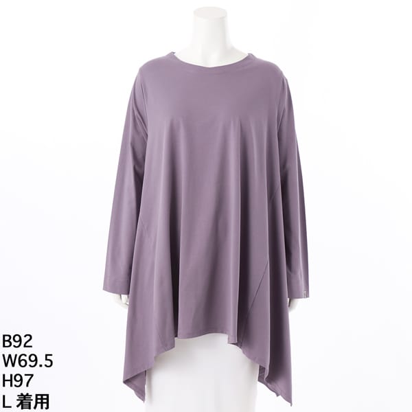 グリーンノート（gree*n[nout]）/接触冷感 天竺チュニック 【グリーンノート】【大きいサイズ】【レディース】【L・LL号】