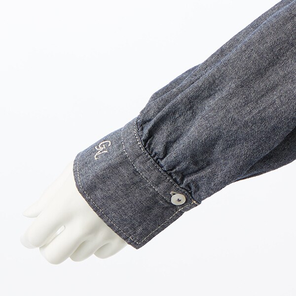 NEW】グリーンノート（gree*n[nout]）/ダンガリーシャツ【グリーン