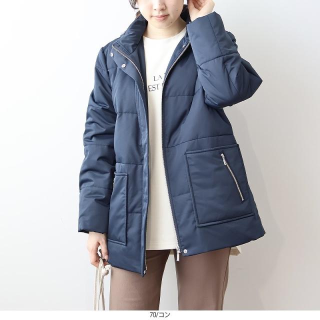 エムビー ミントブリーズ　（MB mint breeze）/【大きいサイズ】ジッパー ポケット ダウンジャケット