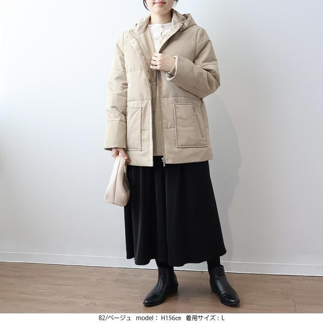 エムビー ミントブリーズ　（MB mint breeze）/【大きいサイズ】ジッパー ポケット ダウンジャケット