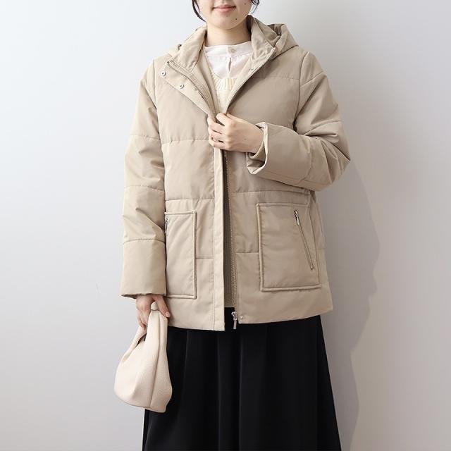 エムビー ミントブリーズ　（MB mint breeze）/【大きいサイズ】ジッパー ポケット ダウンジャケット