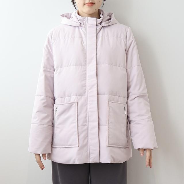 エムビー ミントブリーズ　（MB mint breeze）/【大きいサイズ】ジッパー ポケット ダウンジャケット