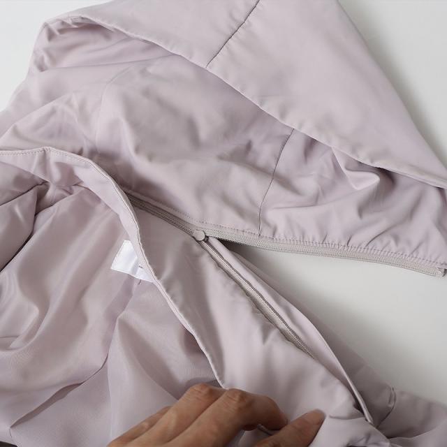 エムビー ミントブリーズ　（MB mint breeze）/【大きいサイズ】ジッパー ポケット ダウンジャケット