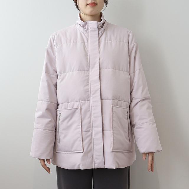 エムビー ミントブリーズ　（MB mint breeze）/【大きいサイズ】ジッパー ポケット ダウンジャケット