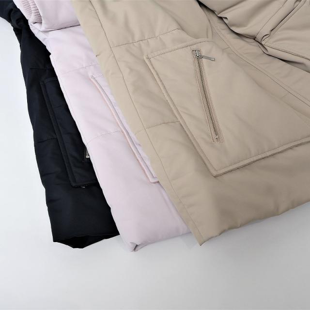 エムビー ミントブリーズ　（MB mint breeze）/【大きいサイズ】ジッパー ポケット ダウンジャケット