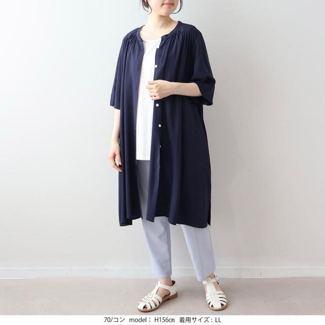 エムビー ミントブリーズ　（MB mint breeze）/【大きいサイズ】【WEB限定】衿ギャザーシャツワンピース_5