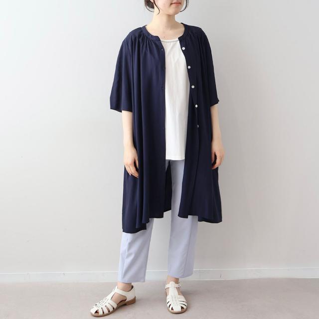 エムビー ミントブリーズ　（MB mint breeze）/【大きいサイズ】【WEB限定】衿ギャザーシャツワンピース_6