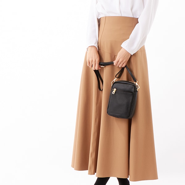 クーコ（cooco）/【COOCO】レザーバッグ スクエア縦長ショルダー 