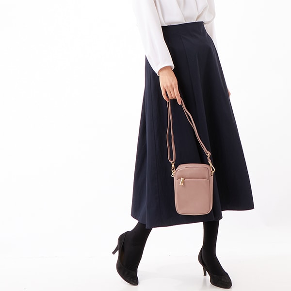 クーコ（cooco）/【COOCO】レザーバッグ スクエア縦長ショルダー 
