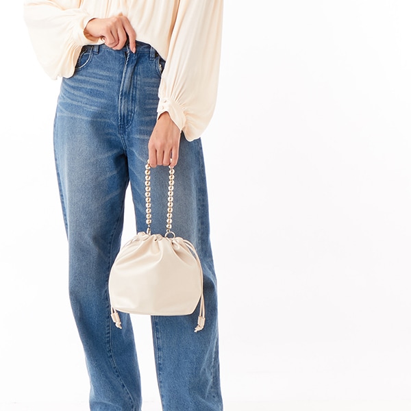 クーコ（cooco）/【COOCO 】ボールチェーン付巾着バッグ の通販は