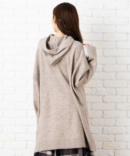 サブ ストリート/【21号(6L)〜】ウールタッチニットチュニックの通販は