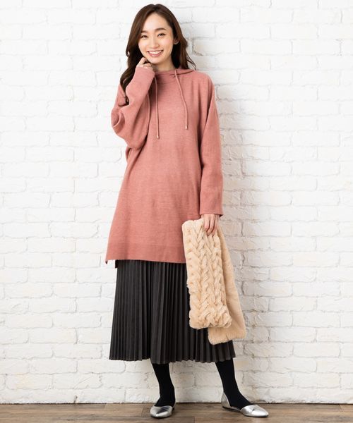 サブ ストリート/【21号(6L)〜】ウールタッチニットチュニック サブ ストリート/【21号(6L)〜】ウールタッチニットチュニックの通販は