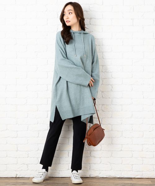 サブ ストリート/【21号(6L)〜】ウールタッチニットチュニックの通販は