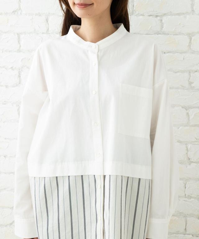 サブ ストリート/21号 【MADE IN JAPAN】ストライプ切り替えシャツ_12