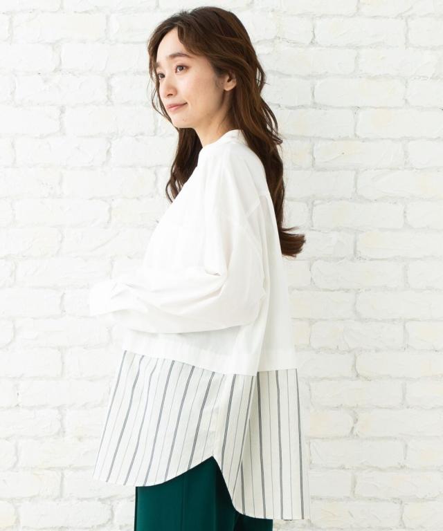 サブ ストリート/21号 【MADE IN JAPAN】ストライプ切り替えシャツ_10