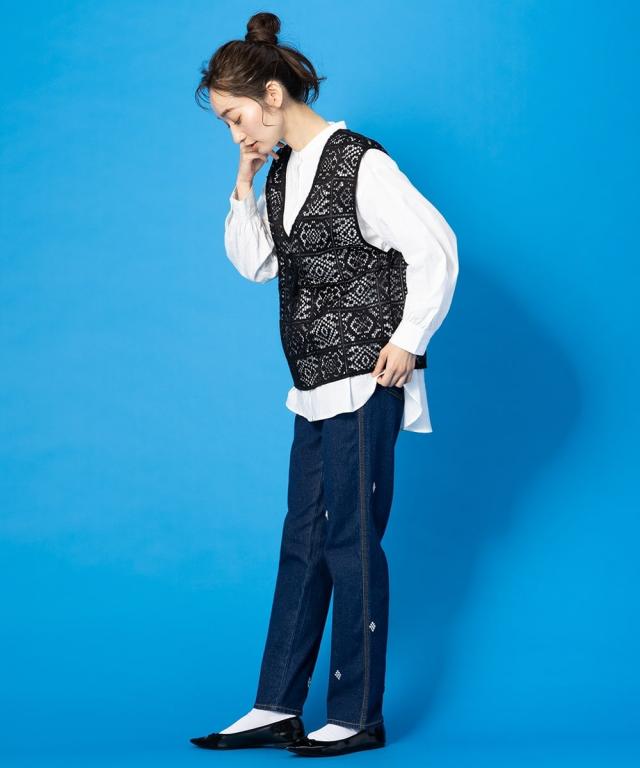 サブ ストリート/【大きいサイズ】 9号・15号・19号(M・3L・5L) クロシェ風レースベストアンサンブル_4
